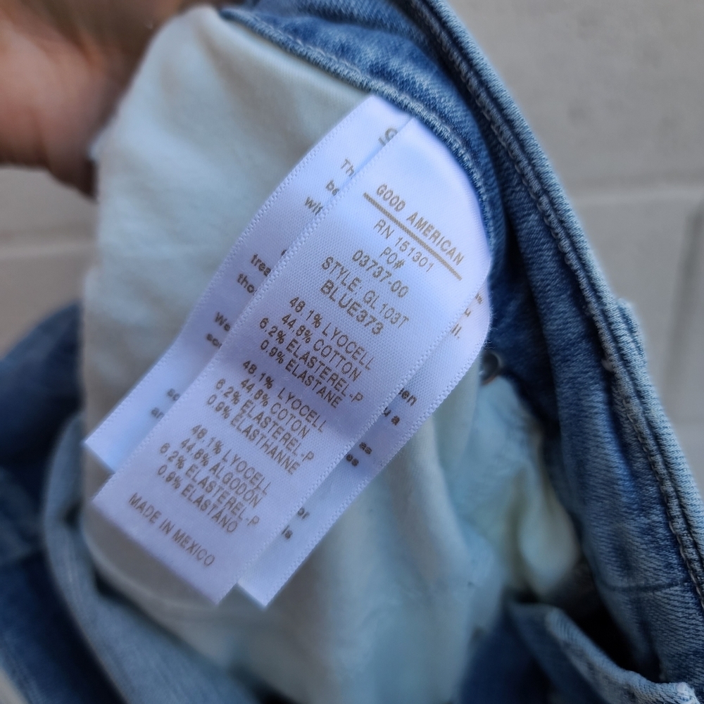 Good American | Good Legs Shadow Wash Blue 373 Stretch Comfort Jeans NEW Size 22 - Picture 15 of 15